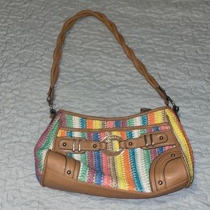 y2k rainbow leather Rosetti purse